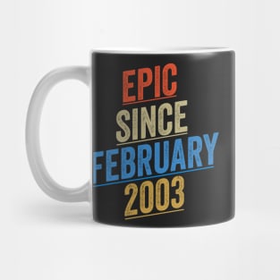 Epic Since February 2003 Funny Birthday Mug